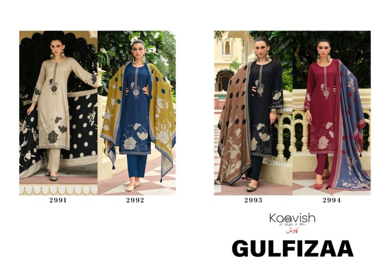 Gulfizaa By Kaavish Viscose Pashmina Dress Materials 